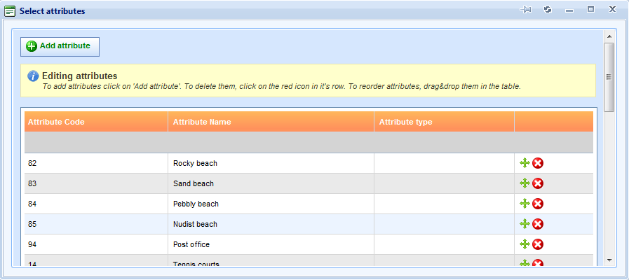 Lemax Software - new and improved interface for editing attributes