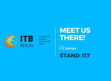 banner meet lemax at itb berlin 2023 at stand 117