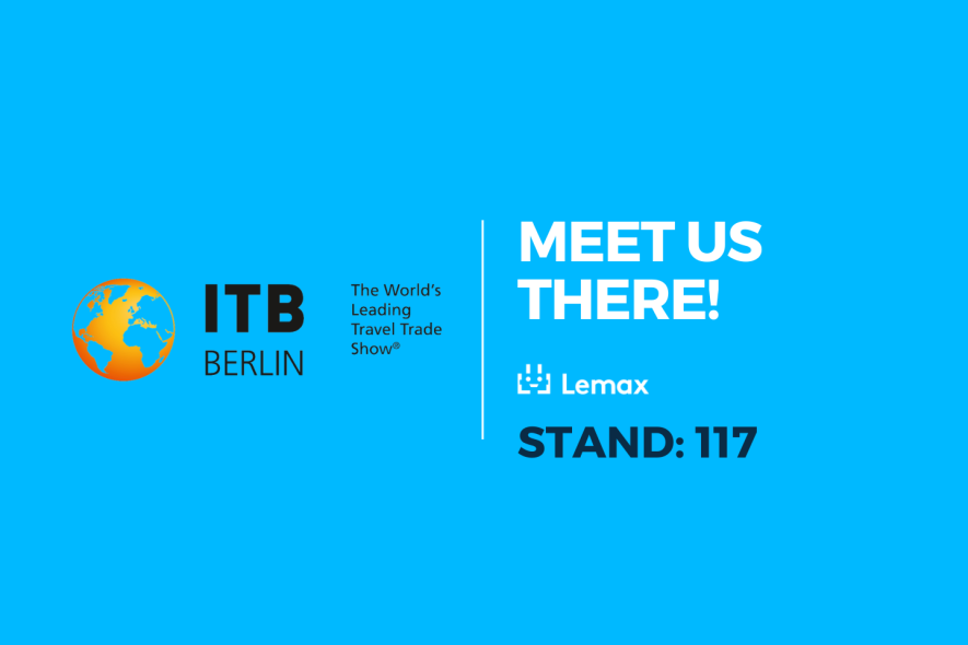 banner meet lemax at itb berlin 2023 at stand 117